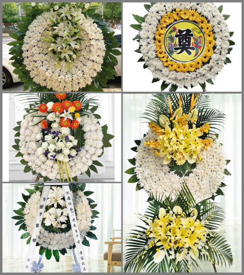 山东济宁泗水县杨柳镇家沟园村花圈速递
